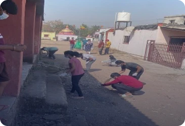Community Cleaning by NSS Volunteers
